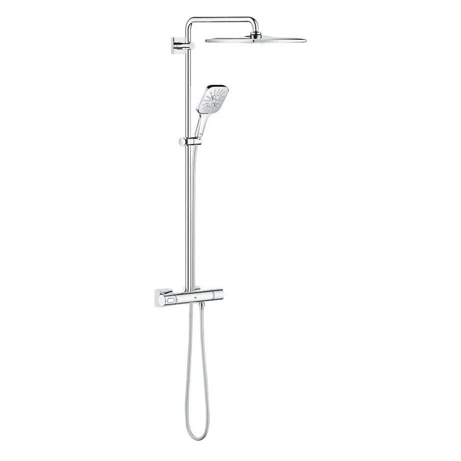 Grohe Rainshower Smartactive 310, colonne de douche 2 en 1, avec mitigeur thermostatique, chrome (26652000)