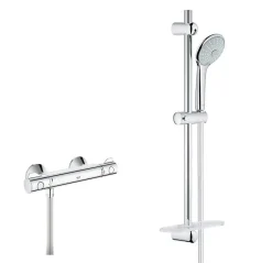 Grohe Set Mitigeur Thermostatique de Douche + Ensemble de douche complet 3 jets EUPHORIA 110 (34840000-EUPHORIA3)