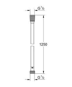 Grohe Silverflex Flexible de douche 1250 mm, Cool Sunrise (28362GL0)