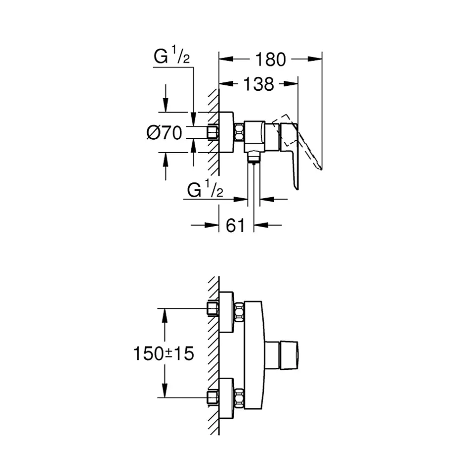 Grohe Start Mitigeur Douche - Chromé - 24208002* Robinet De Douche