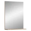 Chb Collection Hako - Miroir (L/H/P : 60x79x18 cm) en imitation chêne Sonoma clair