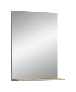 Chb Collection Hako - Miroir (L/H/P : 60x79x18 cm) en imitation chêne Sonoma clair