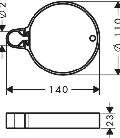 Hansgrohe Colonne de douche avec mitigeur thermostatique + Douche de tête XXL 240 + Douchette 2 jets + Porte savon