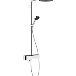 Hansgrohe Colonne de douche 260 Pulsify S avec mitigeur thermostatique de baignoire ShowerTablet Select 400 chromé 24230000