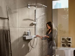 Hansgrohe Douche de tête Raindance E300, 1 jet avec bras de douche, chromé (26238000)