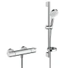 Hansgrohe Ecostat Pack Mitigeur Thermostatique + Set de douche Crometta Vario avec porte-savon (13211000-Crometta2)