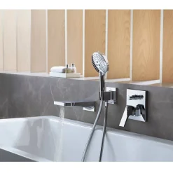 Hansgrohe Façade Metropol mitigeur bain douche encastré Aspect doré poli avec corps encastré et outil* Robinet De Douche