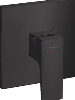 Hansgrohe Metropol Set de finition pour mitigeur douche encastré, poignée manette, Noir mat (32565670)* Colonne De Douche Sans Robinetterie