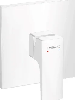 Hansgrohe Metropol Set de finition pour mitigeur douche encastré, poignée manette, Blanc mat (32565700)* Colonne De Douche Sans Robinetterie