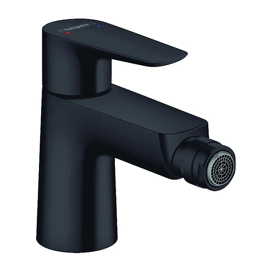 Hansgrohe Mitigeur bidet, avec tirette et vidage noir mat
