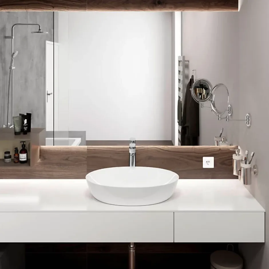 Hansgrohe Mitigeur de lavabo190 sans tirette ni vidage chromé