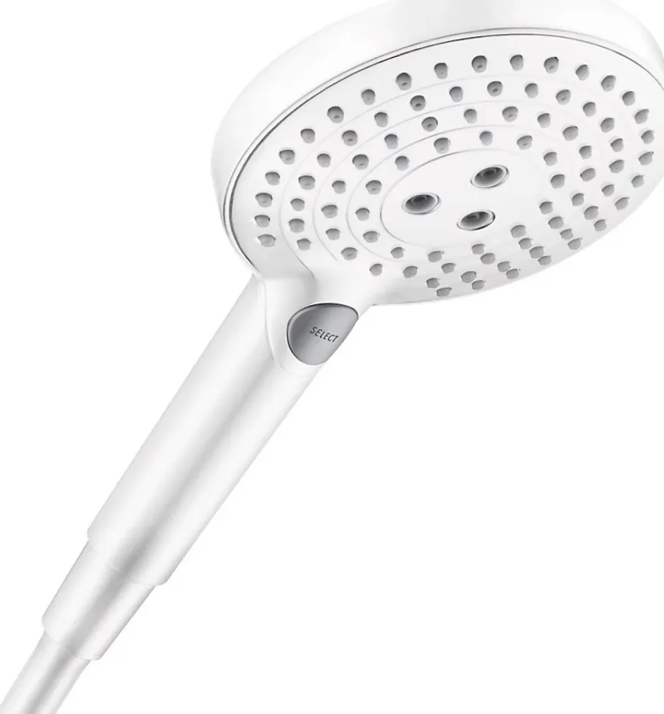 Hansgrohe Raindance Select S Douchette à main 120 3 jets, Blanc mat (26530700)