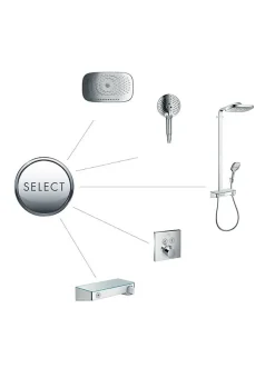 Hansgrohe Raindance Select S Douchette à main 120 3 jets, Blanc mat (26530700)