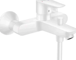 Hansgrohe Talis E Mitigeur bain/douche avec Limiteur de température, Blanc mat (71740700)
