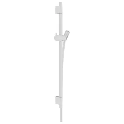 Hansgrohe Unica Barre de douche S Puro 65 cm avec flexible de douche, Blanc mat (28632700)