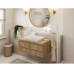 Hansgrohe Vernis Blend Mitigeur de lavabo, avec cartouche en céramique, sans tirette ni vidage, Chrome (71558000)* Robinet Lavabo Et Vasque