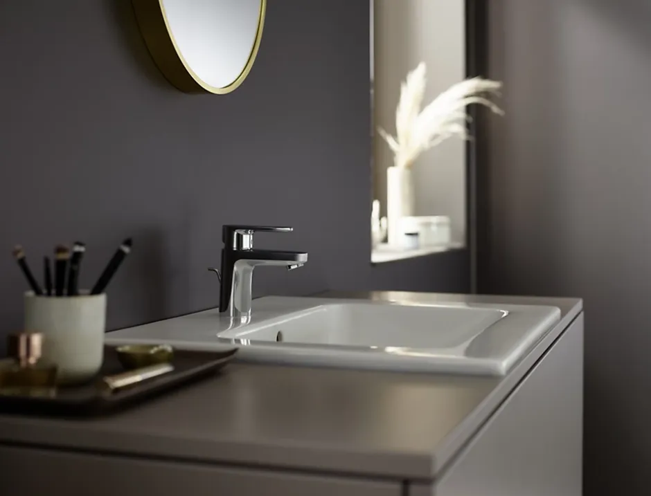 Hansgrohe Vernis Blend Mitigeur de lavabo 70 CoolStart avec tirette et vidage synthétique