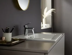 Hansgrohe Vernis Blend Mitigeur de lavabo 70 CoolStart avec tirette et vidage synthétique