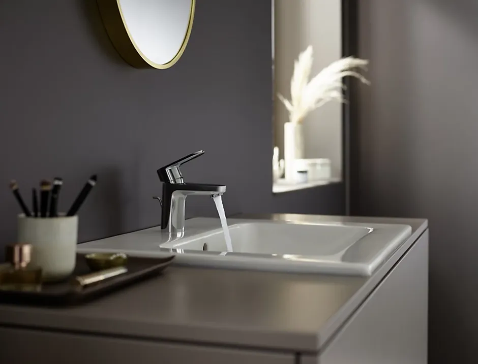 Hansgrohe Vernis Blend Mitigeur de lavabo 70 CoolStart avec tirette et vidage synthétique