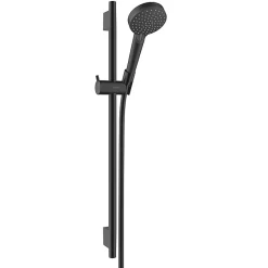 Hansgrohe Vernis Blend Set de douche avec douchette à main 2 jets + Barre Unica 65 cm, Noir mat (26422670)