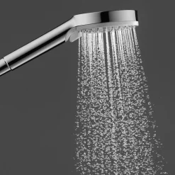 Hansgrohe Vernis Blend Set de douche mitigeur + Douchette à main 2 jets + Barre 65cm, Chrome (71646000-Vernis)* Colonne De Douche Sans Robinetterie