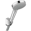 Hansgrohe Vernis Blend Set de douche avec support mural, Douchette 100 Vario 2 jets EcoSmart, Flexible 160cm, Chrome (26278000)* Pommeau De Douche, Flexible Et Barre De Douche