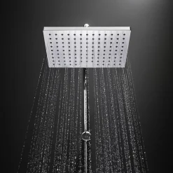 Hansgrohe Vernis Shape Colonne de douche 230 1jet Green 5,7 l/min avec mitigeur thermostatique, Chrome (26319000)* Colonne De Douche Hydromassante