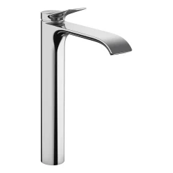 Hansgrohe Vivenis Mitigeur de lavabo surélevé 250 sans tirette ni vidage, bec cascade, chrome (75042000)* Robinet Lavabo Et Vasque