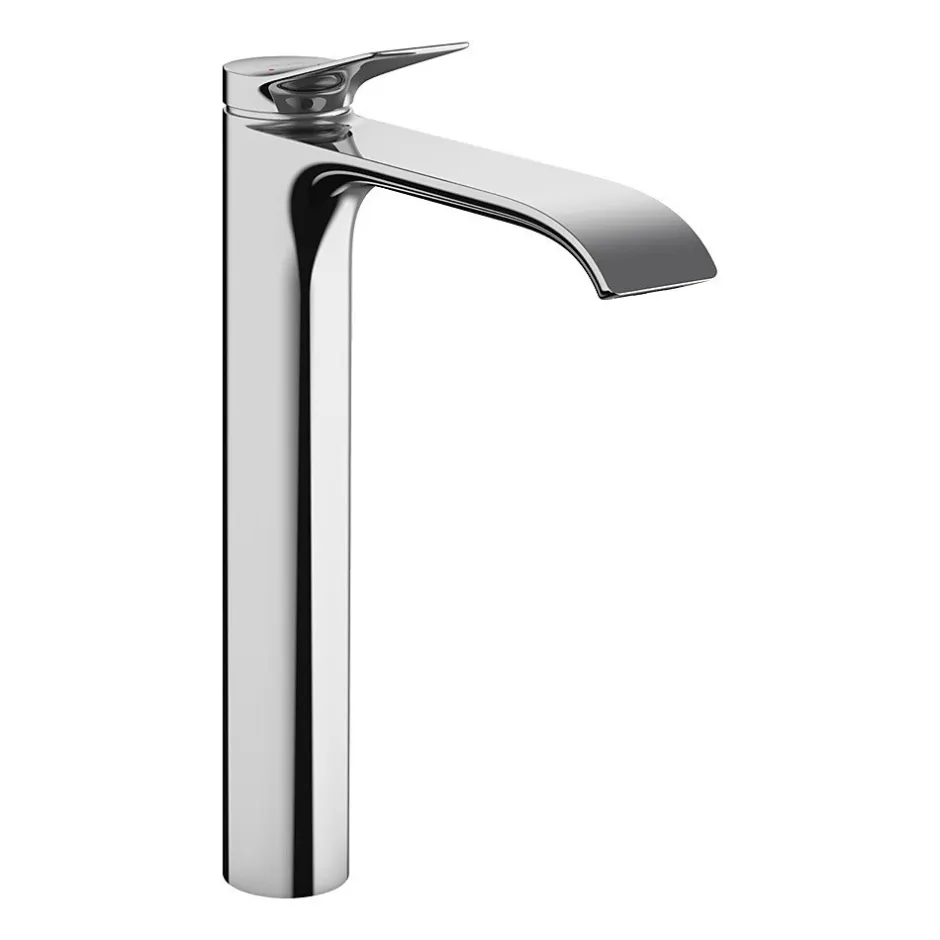 Hansgrohe Vivenis Mitigeur de lavabo surélevé 250 sans tirette ni vidage, bec cascade, chrome (75042000)* Robinet Lavabo Et Vasque
