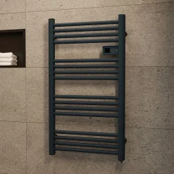 Generique Heat-Line Sèche serviettes électrique 500W, anthracite (CERAHTLR500A)* Sèche-Serviettes Électrique