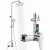 Homelody Colonne de Douche avec Affichage LED Température Mitigeur Mécanique, Douchette 3 Jets, Hauteur Réglable* Colonne De Douche Mécanique