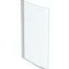 Ideal Standard Pare bain asymétrique courbé Connect Air profilé chromé* Pare-Baignoire