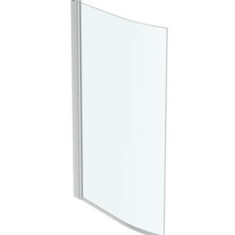 Ideal Standard Pare bain asymétrique courbé Connect Air profilé chromé* Pare-Baignoire