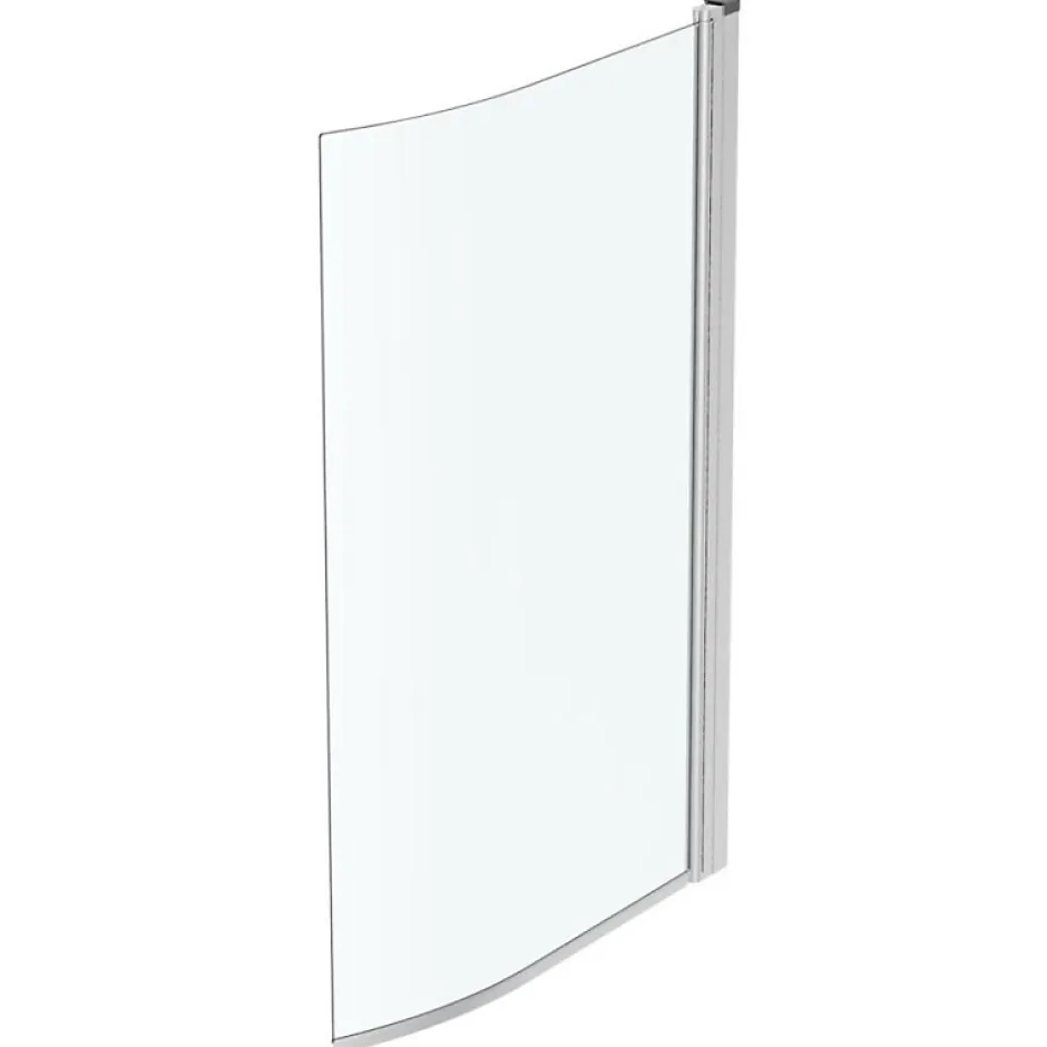 Ideal Standard Pare bain asymétrique courbé Connect Air profilé chromé* Pare-Baignoire