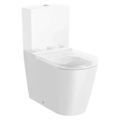 Roca Inspira ROUND - Cuvette au sol Rimless à évacuation dual A342526000 (sans réservoir et siège)* Wc À Poser