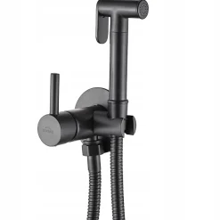 Invena Robinet Bidet Douchette Noir Mural Monocommande* Robinet De Bidet