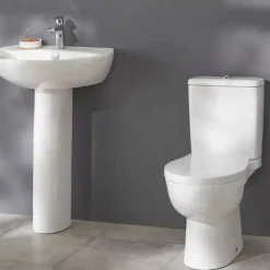 Jacob Delafon Lot de 2 WC à poser sans bride Patio + abattant