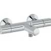 Jacob Delafon mitigeur thermostatique bain douche mural Simone Chrome