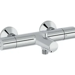 Jacob Delafon mitigeur thermostatique bain douche mural Simone Chrome