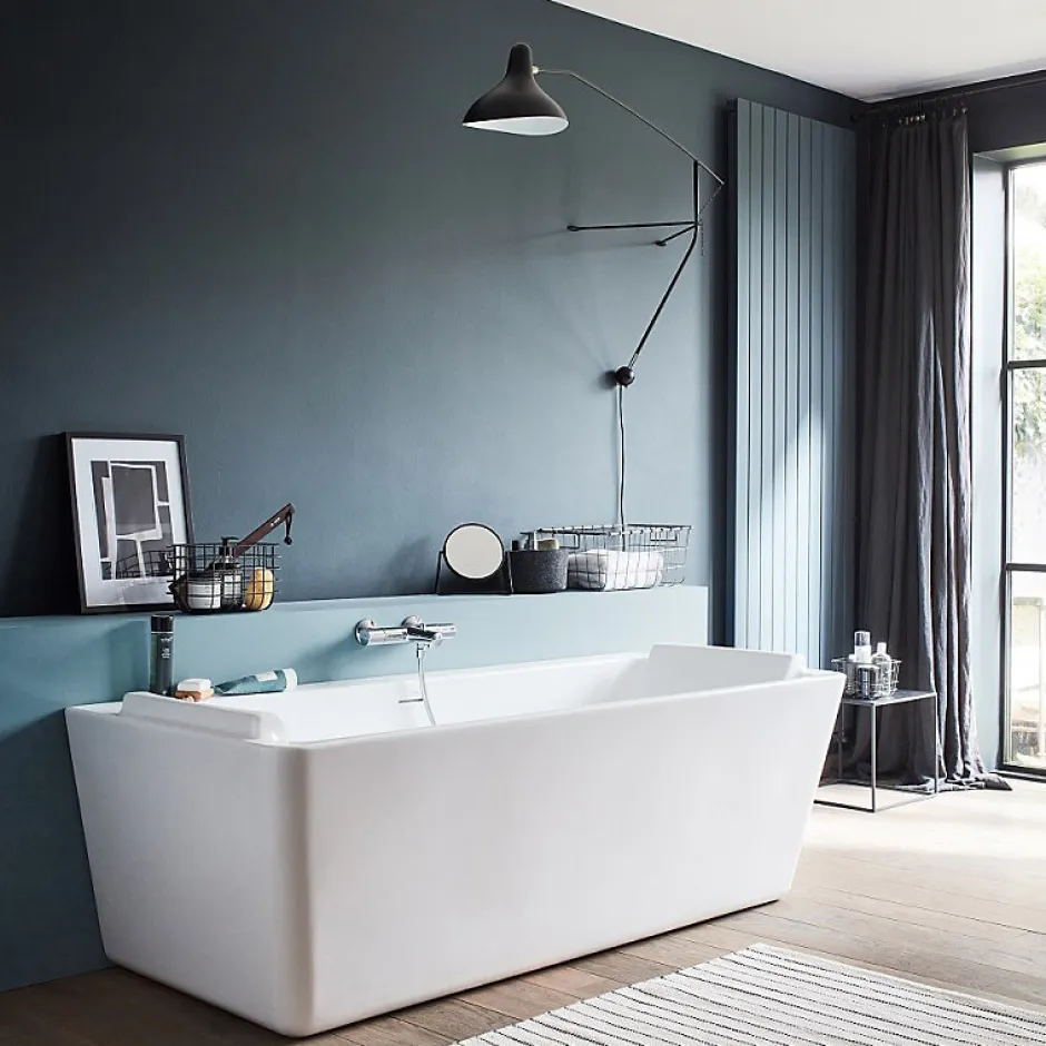 Jacob Delafon mitigeur thermostatique bain douche mural Simone Chrome