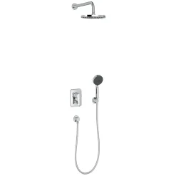 Jacob Delafon Robinet de douche avec mitigeur encastrable mécanique Modulo rond* Colonne De Douche Encastrable