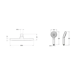 Jacob Delafon Robinet de douche avec mitigeur encastrable mécanique Modulo rond* Colonne De Douche Encastrable