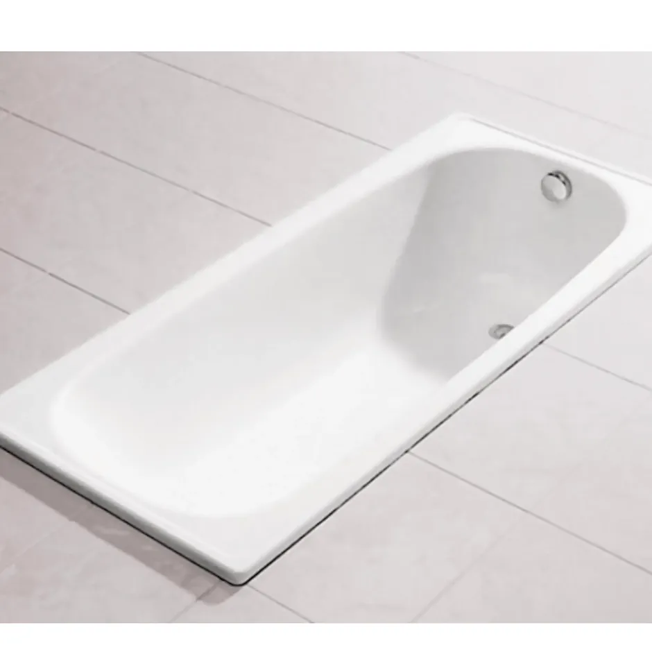 Jika (Groupe Roca) Riga 120 x 70 cm Baignoire gain de place 140 L en acier émaillé, sans pieds, blanc (H2340200000001)* Baignoire Droite