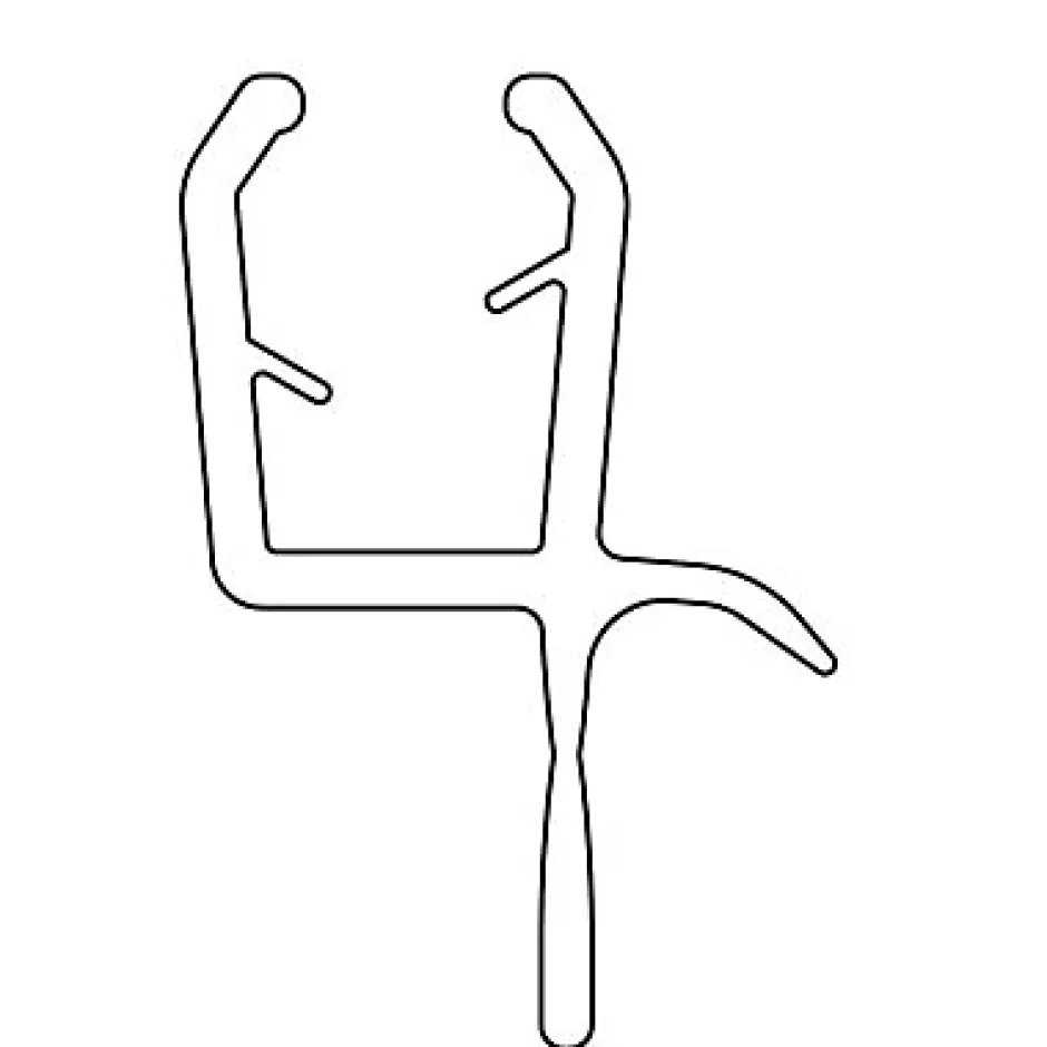 Schulte Joint d'étanchéité bas horizontal pour portes de douche, 100 cm, transparent pour verre 5 mm