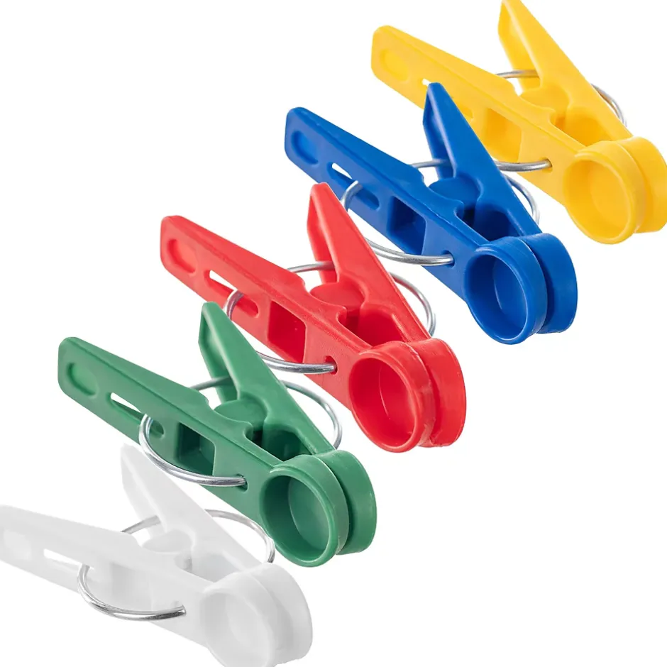 Kadax Pinces à Linge Pinces à Linge Grenouilles à Linge Colorées Rondes 20 pcs