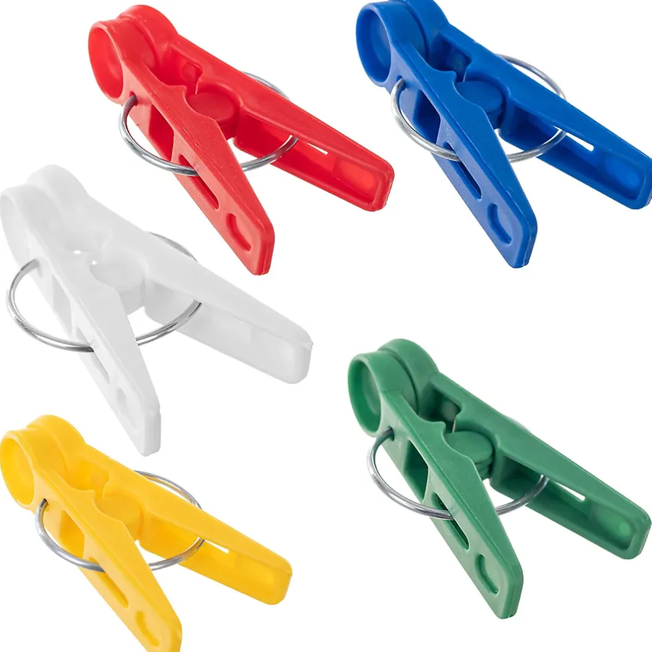 Kadax Pinces à Linge Pinces à Linge Grenouilles à Linge Colorées Rondes 20 pcs