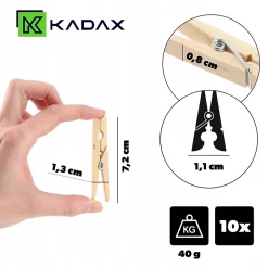 Kadax Vêtements Vêtements Pinces à Vêtements 10pcs Pinces en Bois