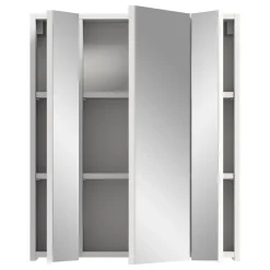 Chb Collection Kai - Armoire de toilette (L/H/P : 60x70x18 cm) en imitation blanc* Armoire De Salle De Bains