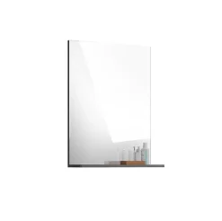 Chb Collection Kai - Miroir (L/H/P : 60x79x18 cm) en reproduction argent fumé* Miroir Simple