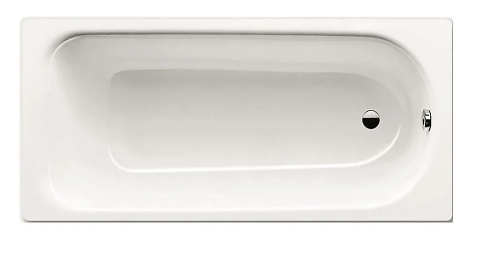 Kaldewei Eurowa 170 x 70 cm Baignoire droite 178 L en acier émaillé, sans pieds, blanc alpin (119800010001)